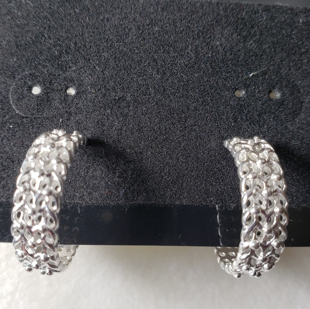 Sterling silver hoops